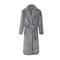 Mens Plush Flannel Winter Bathrobe Thick Lined Medium Length Home Robe 3