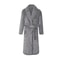 Mens Plush Flannel Winter Bathrobe Thick Lined Medium Length Home Robe 3