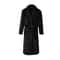 Mens Plush Flannel Winter Bathrobe Thick Lined Medium Length Home Robe 1