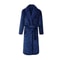 Mens Plush Flannel Winter Bathrobe Thick Lined Medium Length Home Robe 2