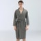 Unisex Waffle Bathrobe Quick Dry Sauna Homewear For Spring And Summer 1