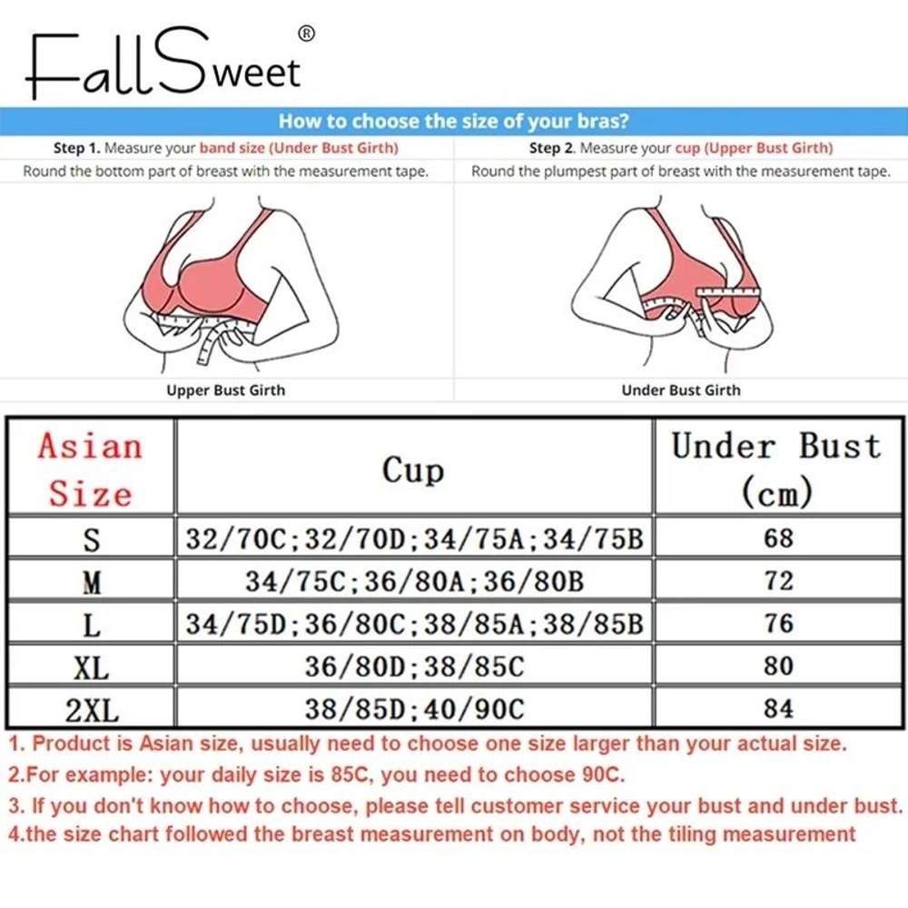 Fallsweet Seamless Front Closure Wire Free Push Up Bralette Full Coverage 7
