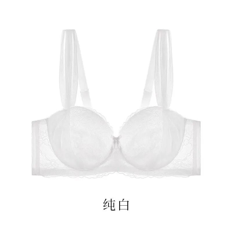 French Lace Large Size Push Up Anti Sagging Support Bra 3
