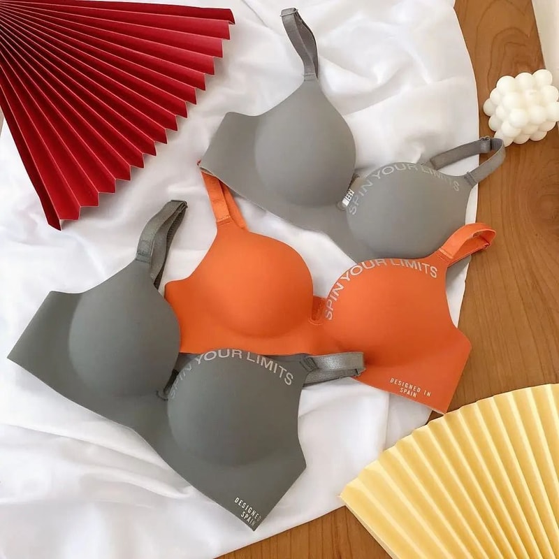 Seamless Floral Wireless Push Up Bralette No Steel Ring Bra 10