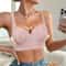 Lace Gathered Anti Sagging Support Bra Comfortable Daily Lingerie 4
