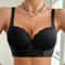 Lace Gathered Anti Sagging Support Bra Comfortable Daily Lingerie 1