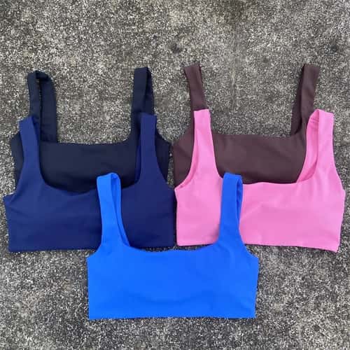 High Impact Push Up Sports Bra Breathable Yoga Workout Tank
