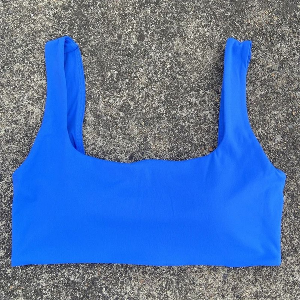 High Impact Push Up Sports Bra Breathable Yoga Workout Tank 8