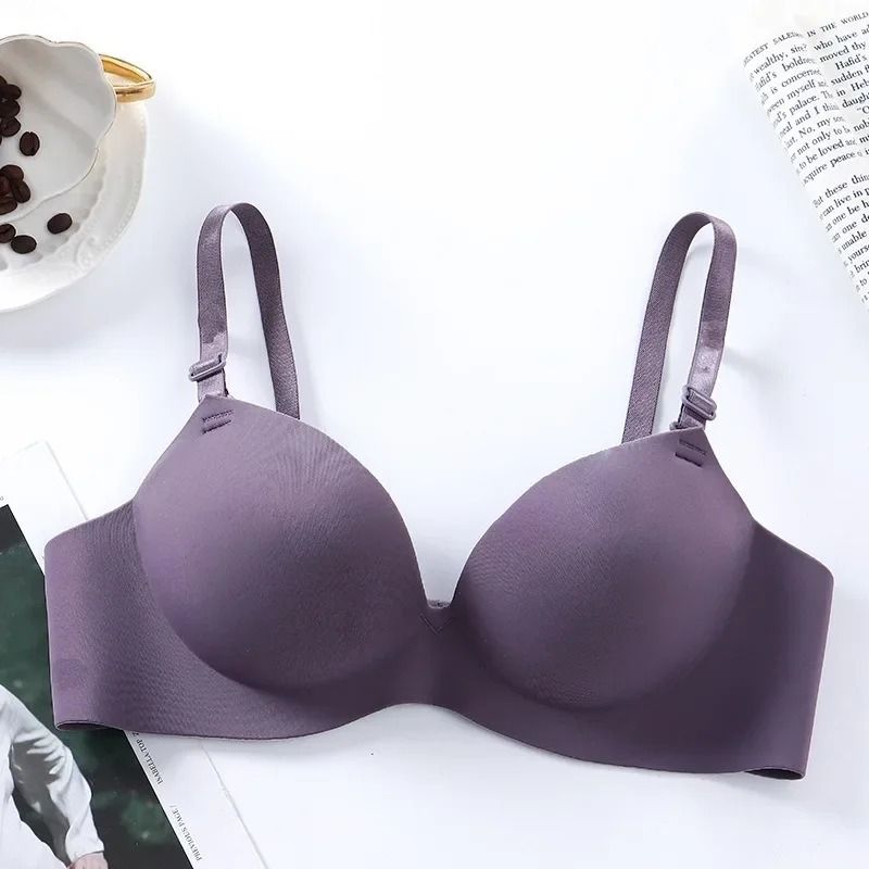 Seamless Push Up Wireless 3 4 Cup Bra Breathable Everyday Bralette 4