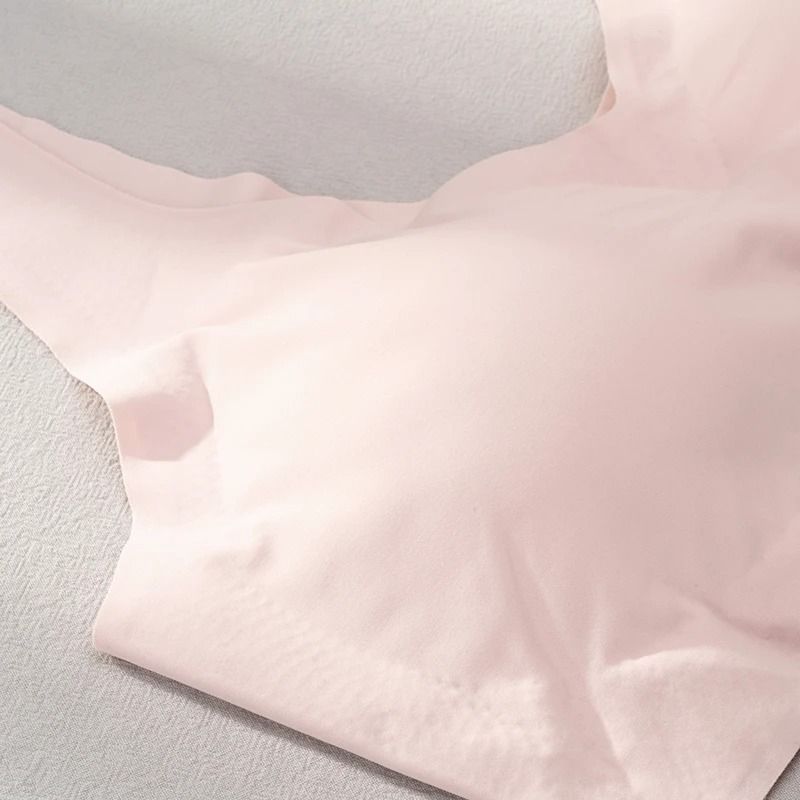 Ice Silk Seamless Push Up Bra Padded Vest Bralette 7