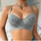 Elegant 3 4 Lace Push Up Underwire Bra Breathable Anti Sagging Support 2