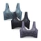 FallSweet 3 Pack Lace Push Up Bra Wireless Deep V Bralette Set L To 5XL 10