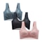 FallSweet 3 Pack Lace Push Up Bra Wireless Deep V Bralette Set L To 5XL 8