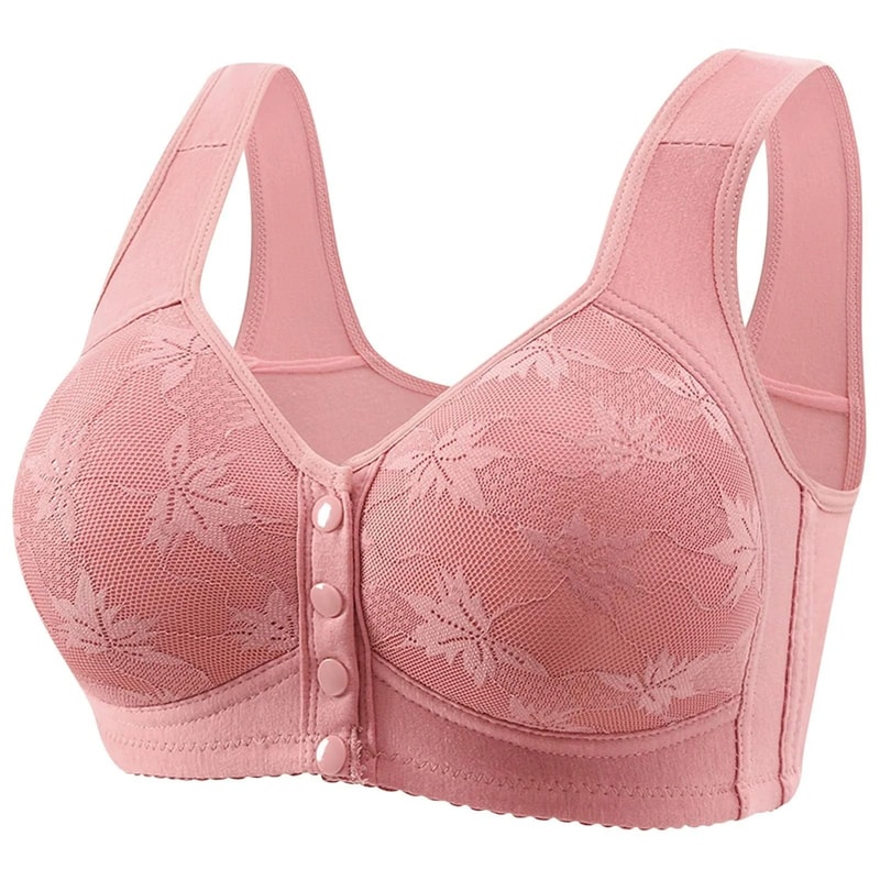 ComfortEase Front Buckle Wireless Sleep Bra Gathering Vest Style 5