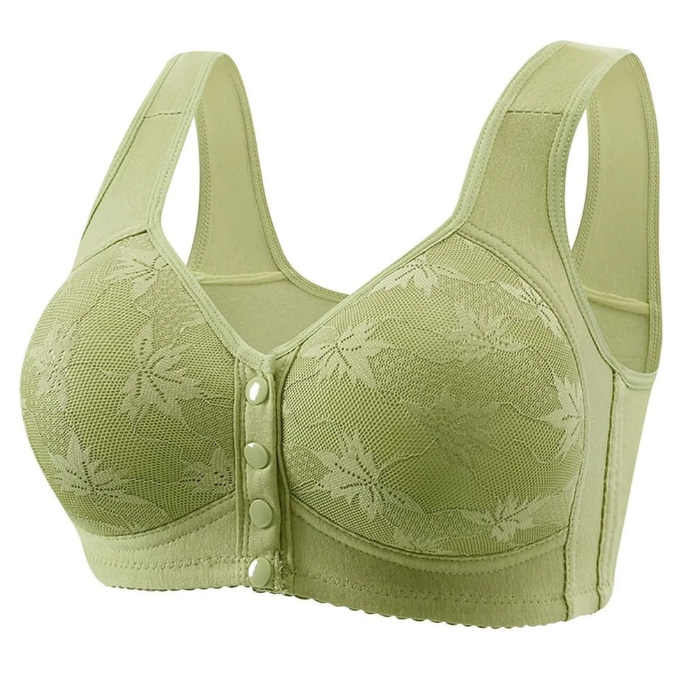ComfortEase Front Buckle Wireless Sleep Bra Gathering Vest Style 4
