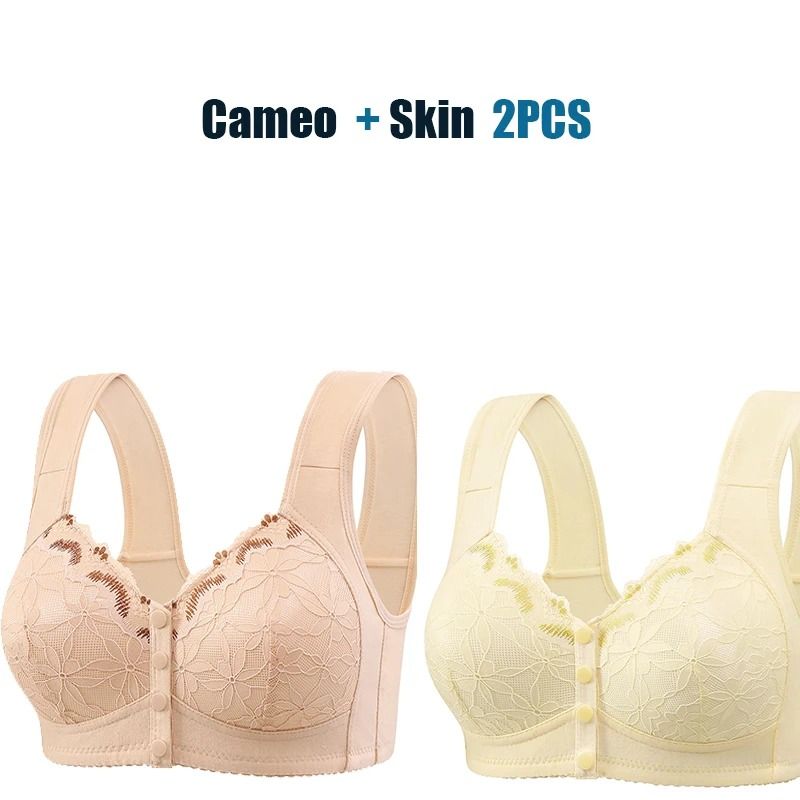 ComfortSoft Front Buckle Cotton Bra No Underwire Extra Large Vest Style 17