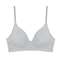 FINETOO Wireless Deep V Bralette Padded Knitted Stripe Bra 3