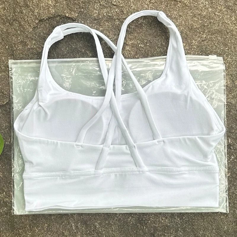 FlexMove Cross Back Sports Bra Padded Womens Fitness Top 1