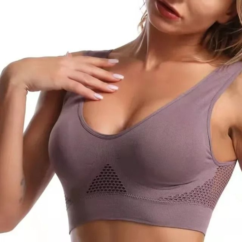 AirFlex Large Size Seamless Wireless Sports Bra With Removable Pads 6