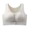 CAITING Seamless Posture Correction Bra Wireless Front Closure Cross Back 3