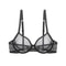 Varsbaby Sheer Mesh Underwire Bra Ultra Thin Unlined CDE Cup 2