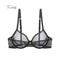 Varsbaby Sheer Mesh Underwire Bra Ultra Thin Unlined CDE Cup 1