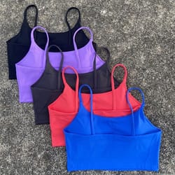 flexedge backless sports bra high impact yoga crop top
