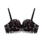 Floral Charm Lace Push Up Bra 1 2 Cup Underwire 2