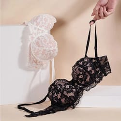 floral charm lace push up bra 1 2 cup underwire