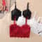 Allure Lace Wireless Bralette Padded Seamless Ultra Strap 0