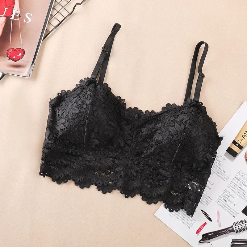 Allure Lace Wireless Bralette Padded Seamless Ultra Strap 1