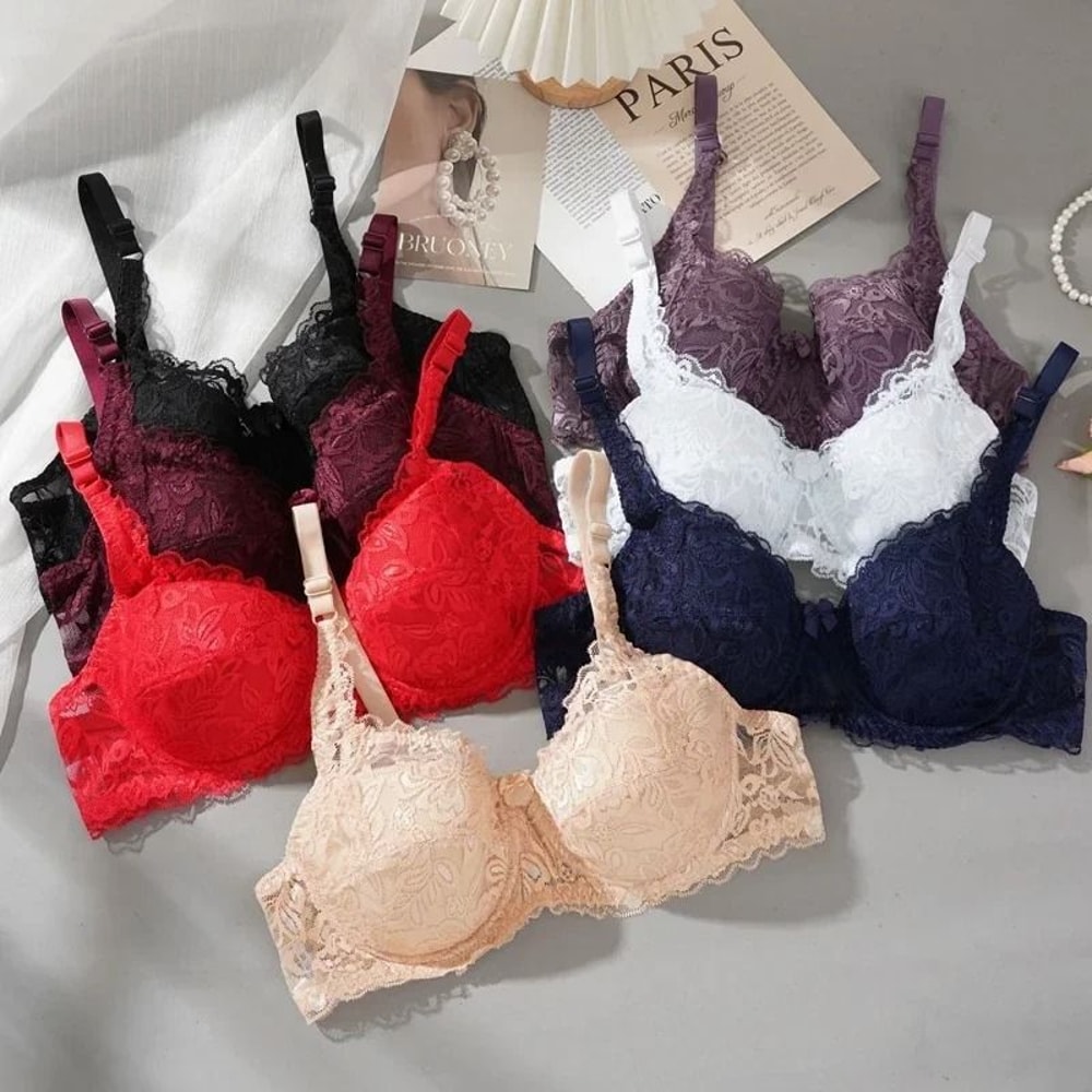 Classic Elegance Plus Size Lace Underwire Bra C D Cup 0