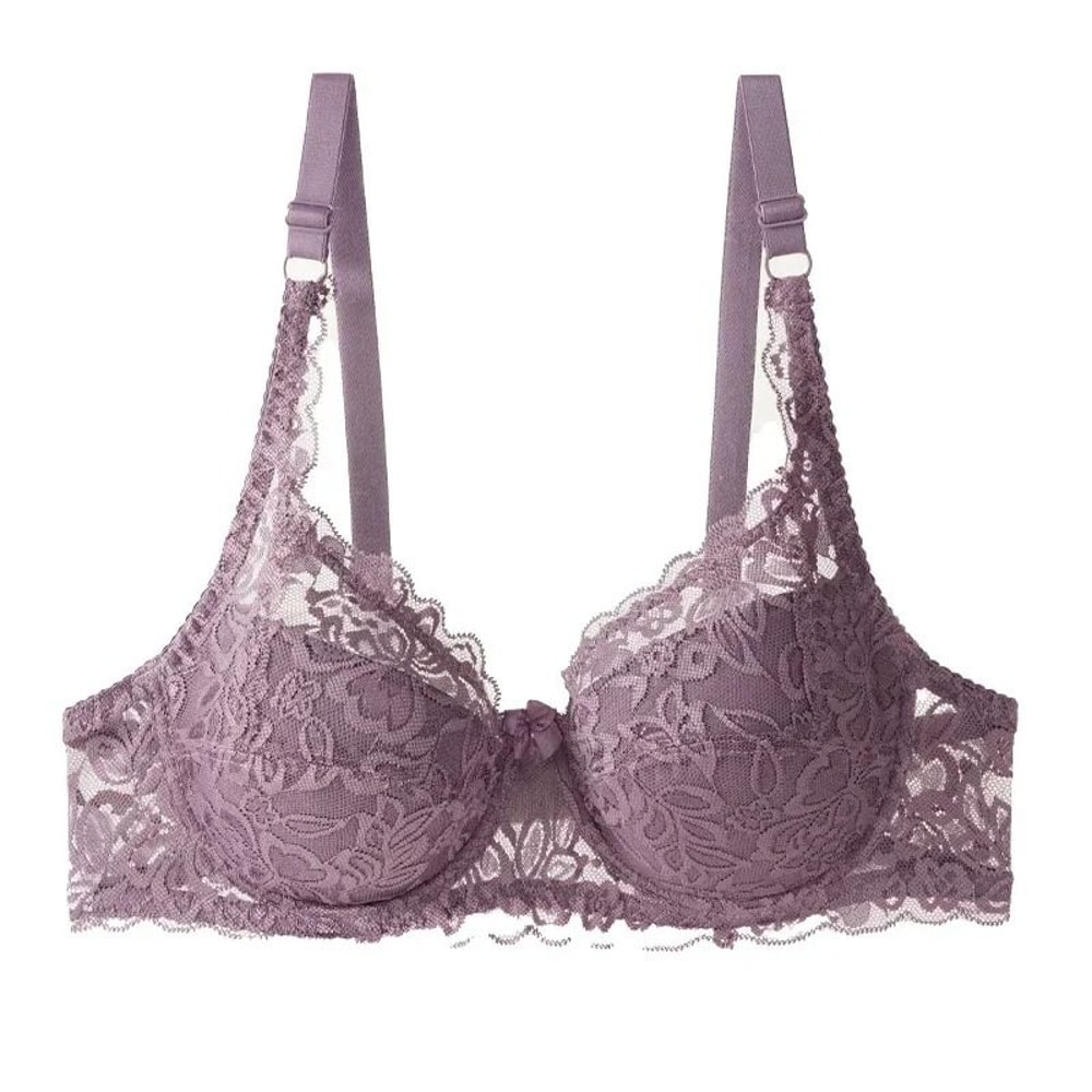 Classic Elegance Plus Size Lace Underwire Bra C D Cup 6