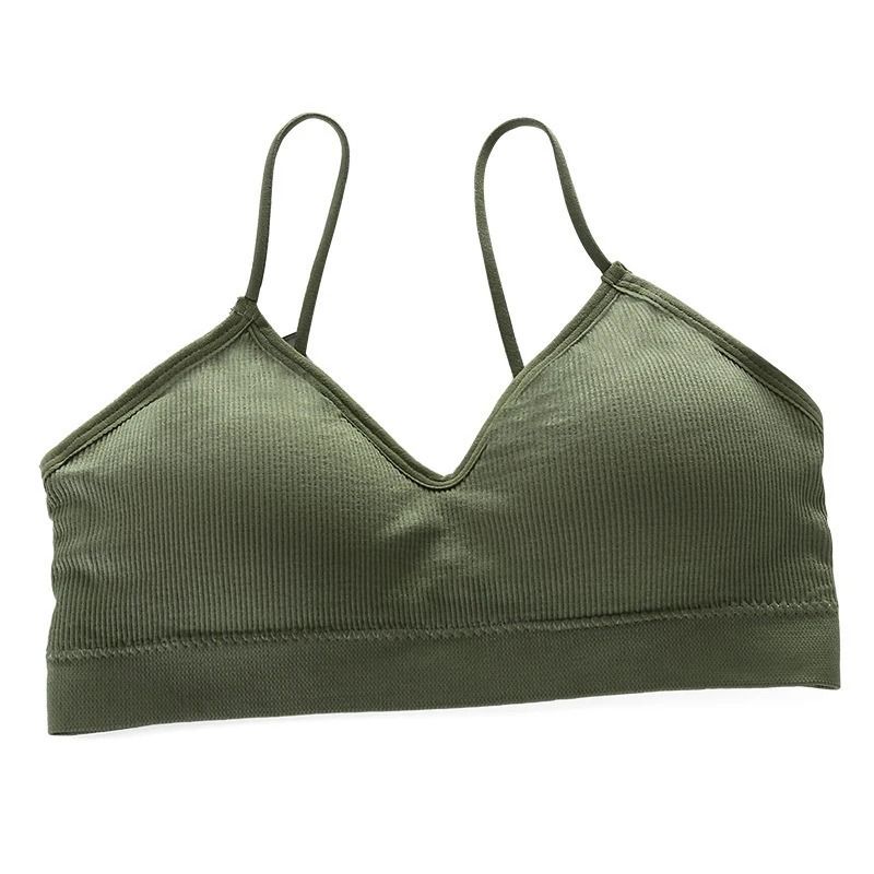DryFit Fast Dry Sports Bra Padded Elastic Fitness Top 10