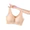 CAITING Nude Seamless Bra One Piece Gathered Wireless 0
