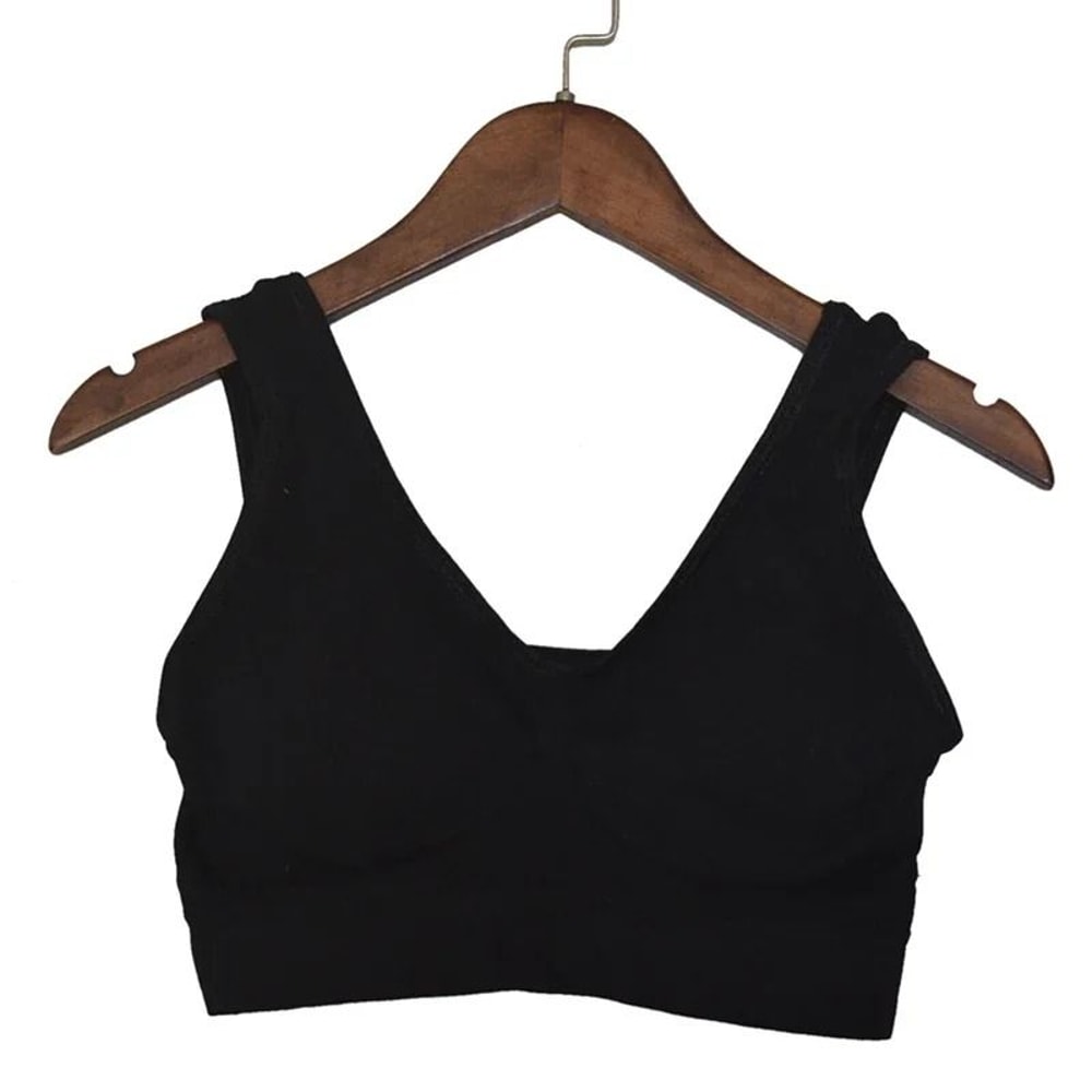 ActiveCurve Hollow Out Sports Bra Wireless Padded Crop Top S To 6XL 8
