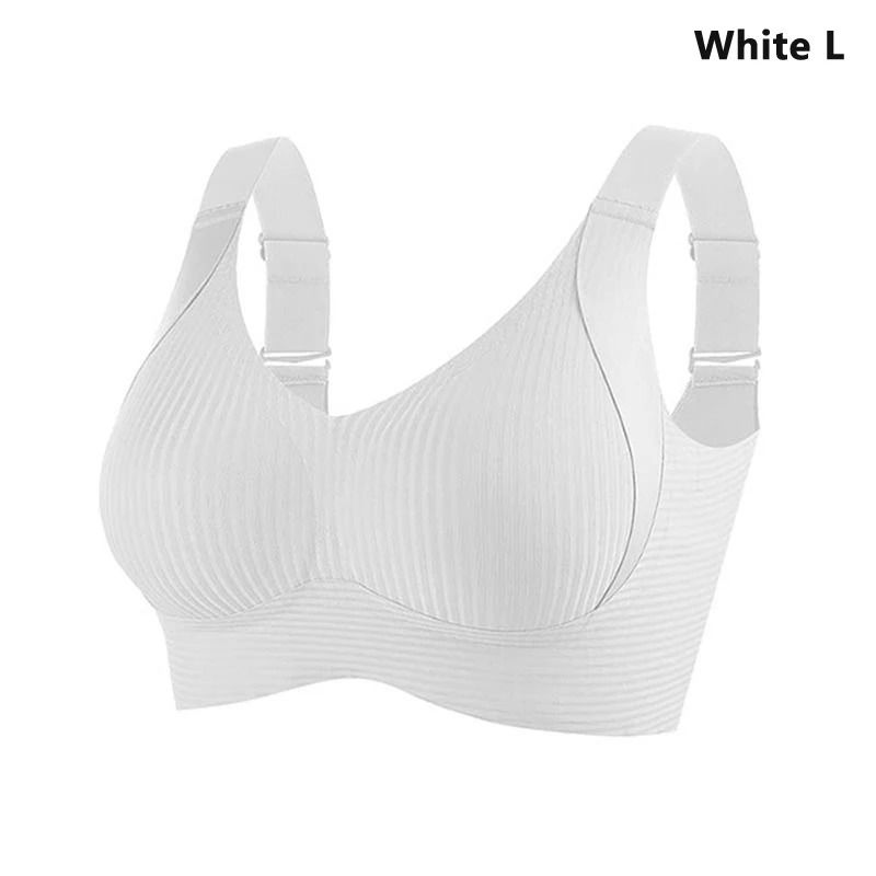 FlexSupport Seamless Wire Free Plus Size Bra With Removable Pads 1