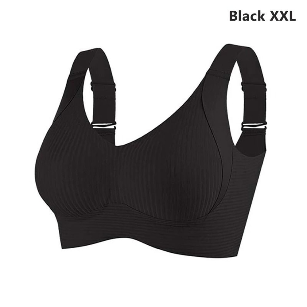 FlexSupport Seamless Wire Free Plus Size Bra With Removable Pads 8