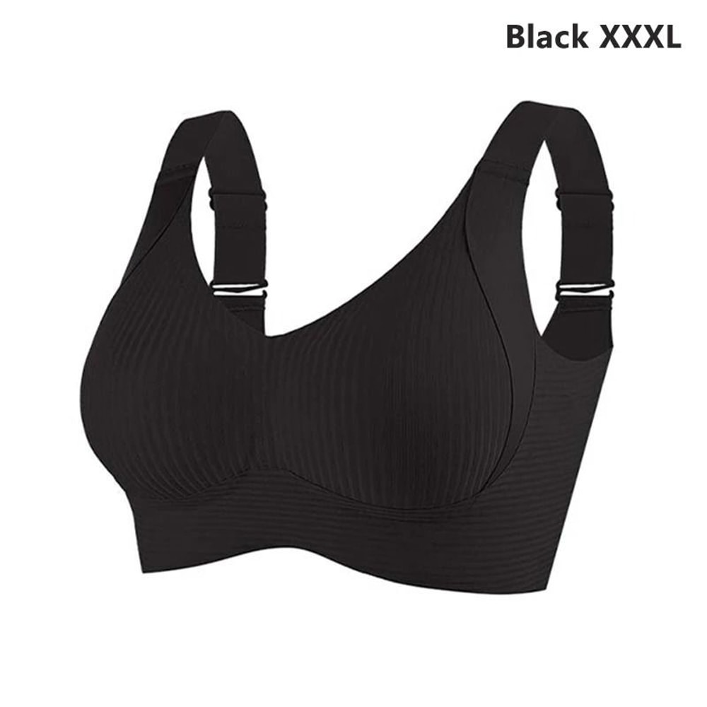 FlexSupport Seamless Wire Free Plus Size Bra With Removable Pads 9