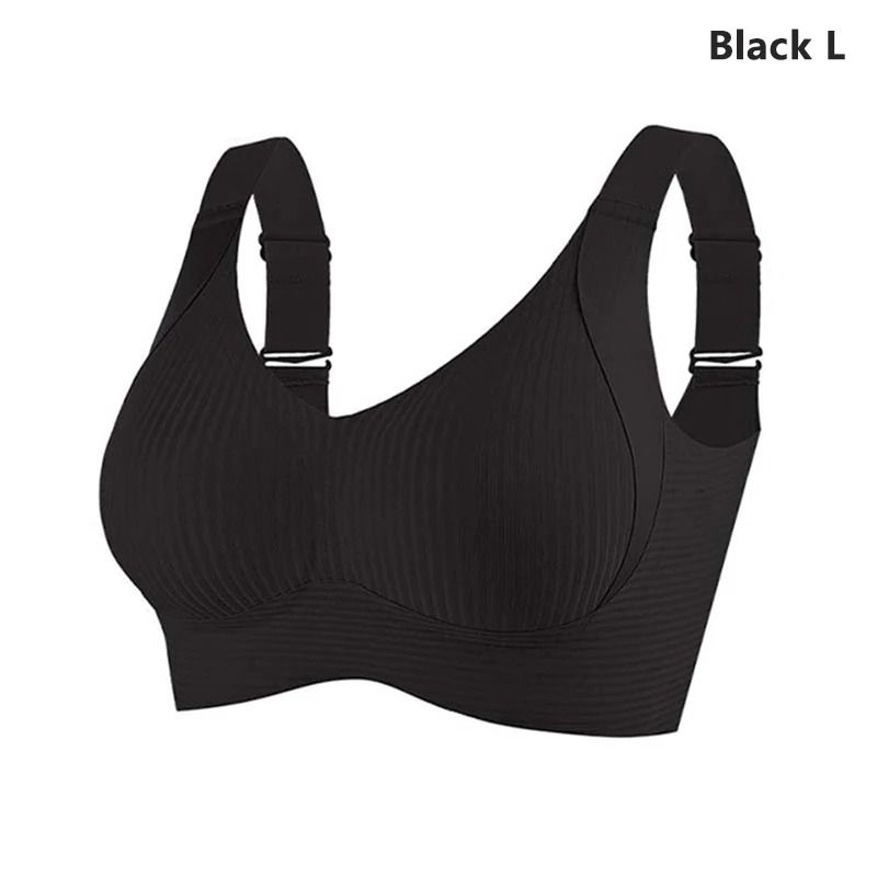 FlexSupport Seamless Wire Free Plus Size Bra With Removable Pads 6