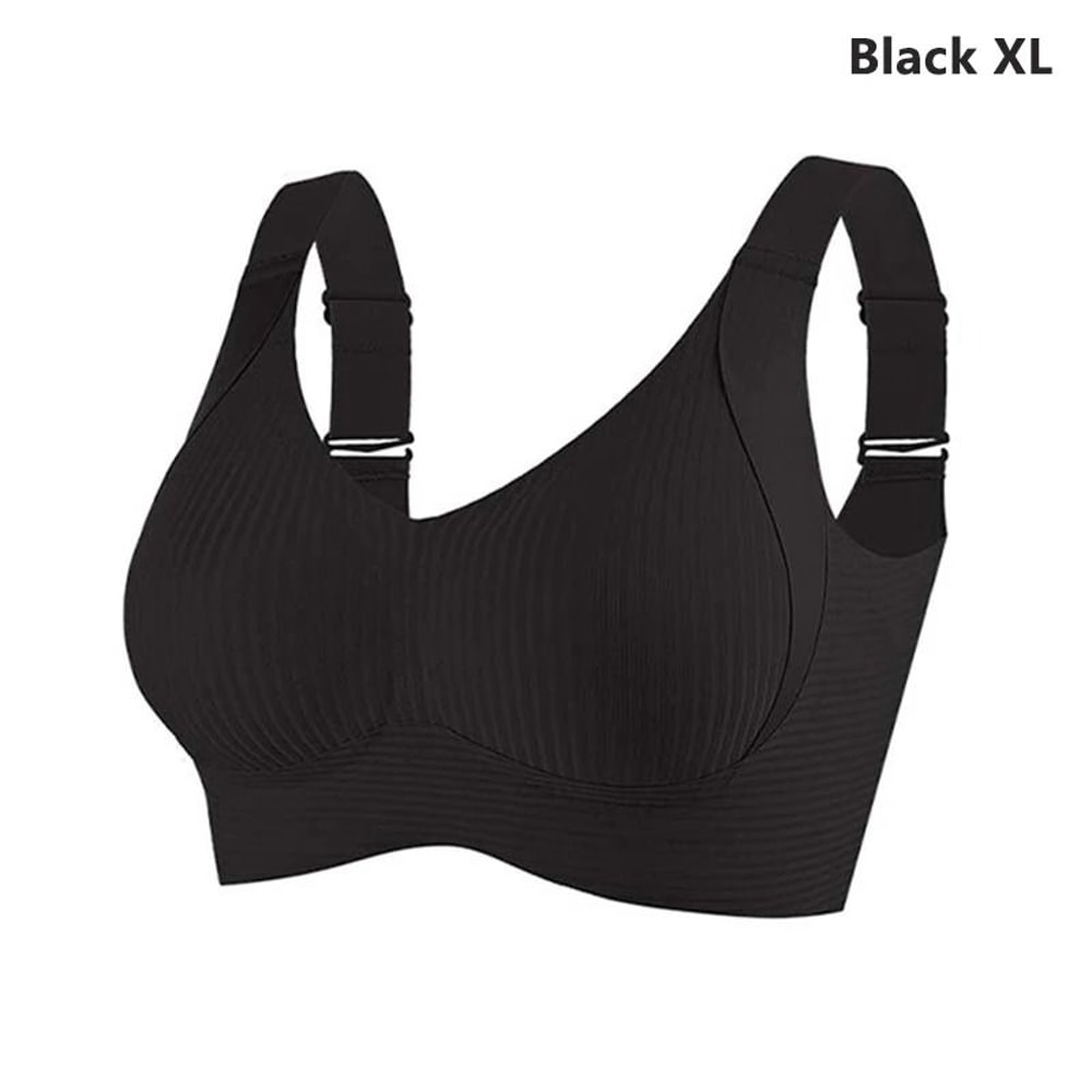 FlexSupport Seamless Wire Free Plus Size Bra With Removable Pads 7