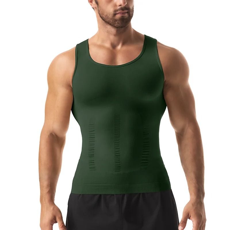 CoreFit Mens Body Shaper Vest Compression Tank Top 7