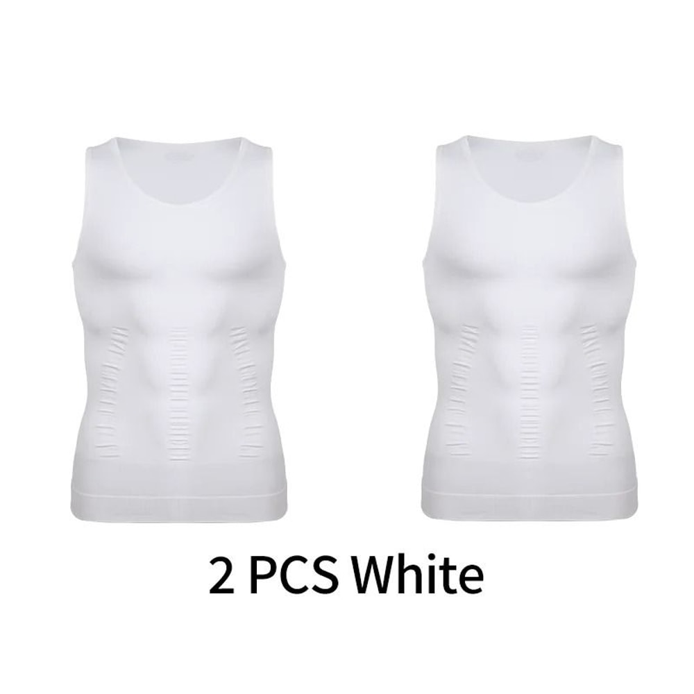 CoreFit Mens Body Shaper Vest Compression Tank Top 9