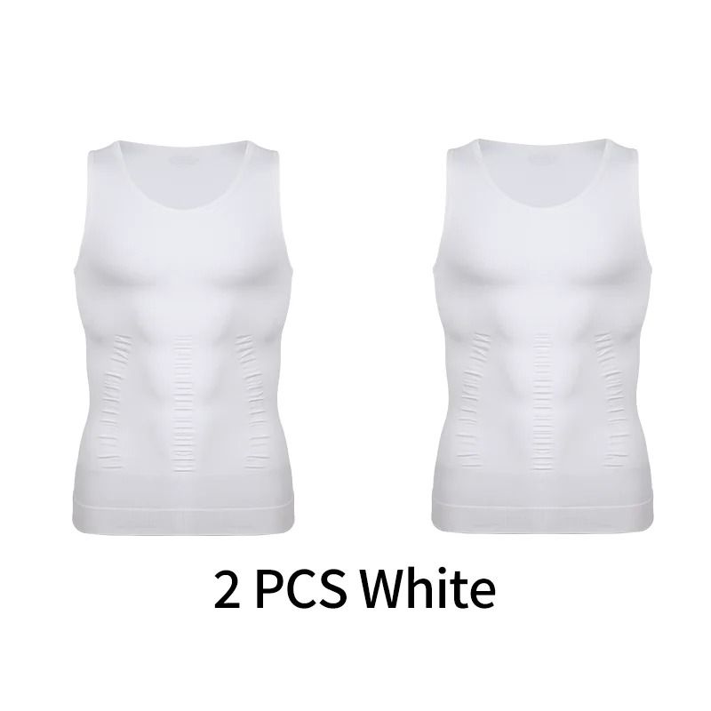 CoreFit Mens Body Shaper Vest Compression Tank Top 9