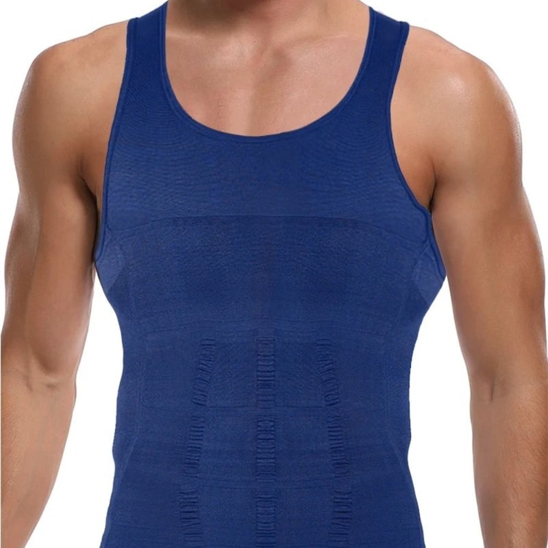 CoreFit Mens Body Shaper Vest Compression Tank Top 4