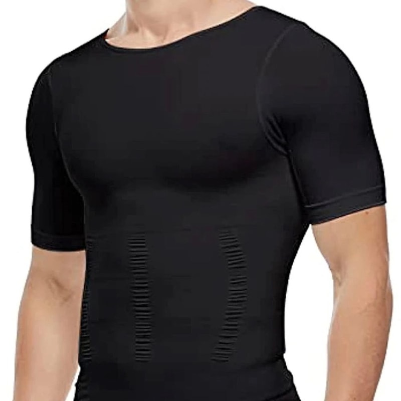 CoreFit Mens Body Shaper Vest Compression Tank Top 1