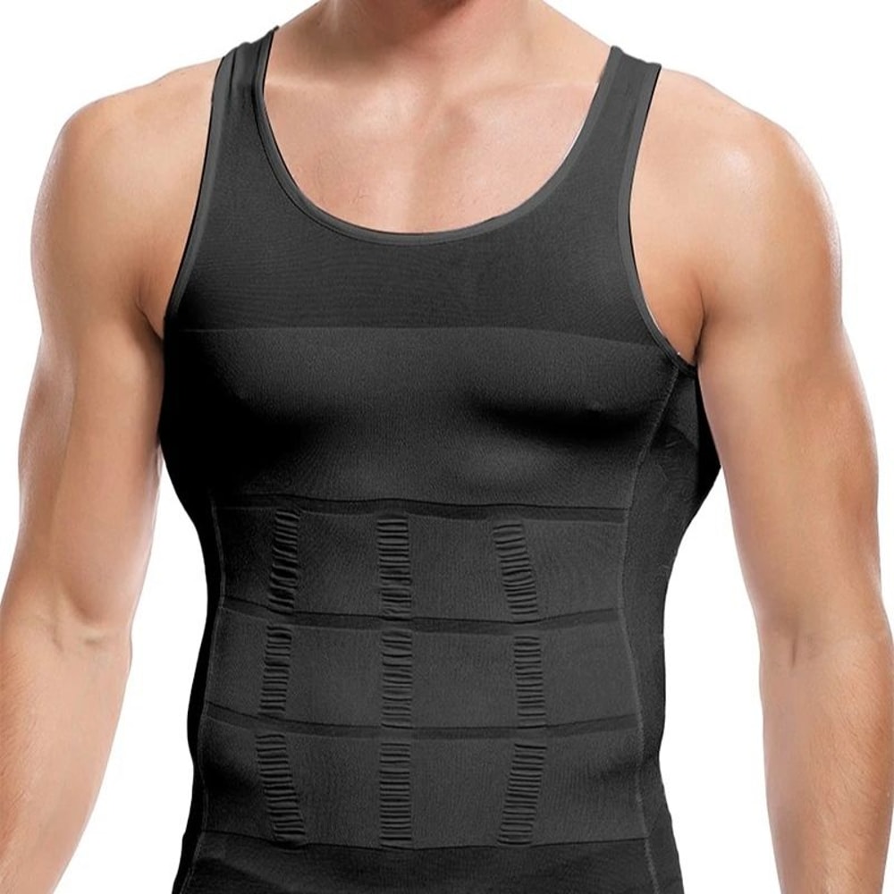 CoreFit Mens Body Shaper Vest Compression Tank Top 6