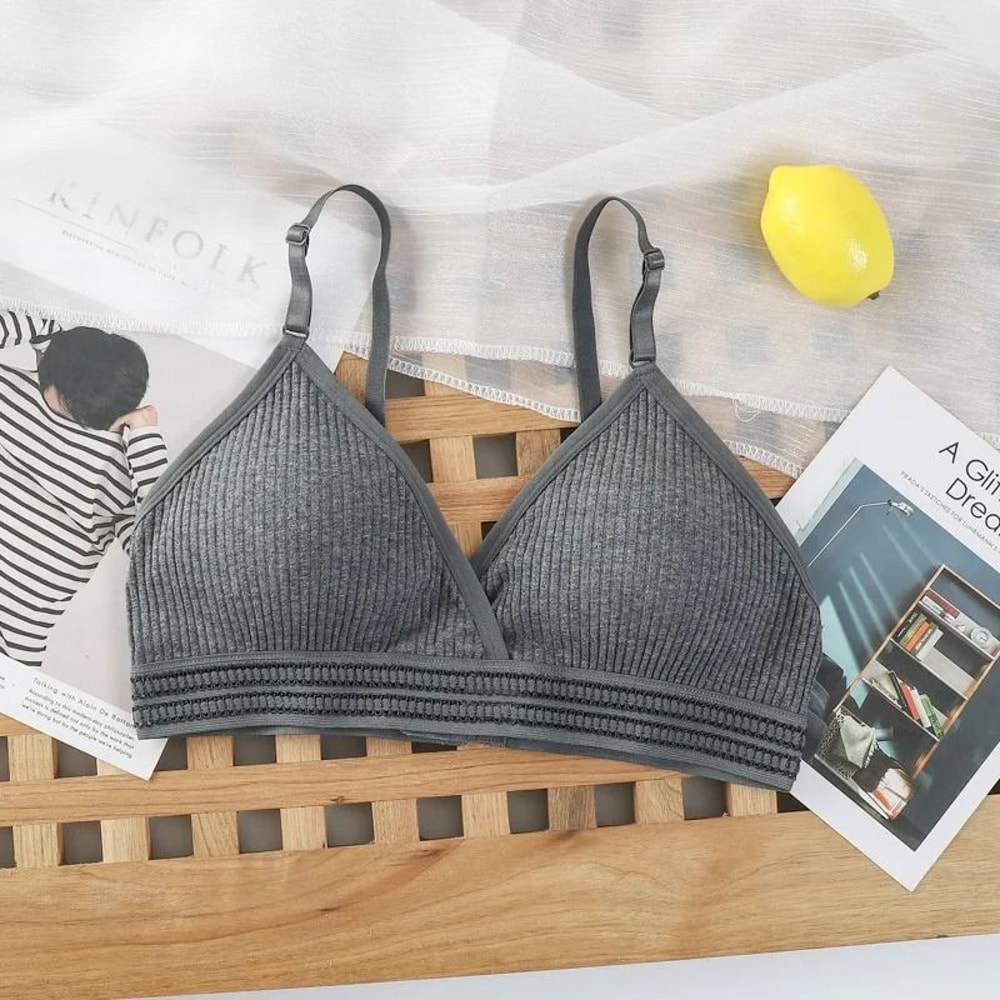 PureLift Seamless Push Up Bra Wireless V Neck Bralette 3