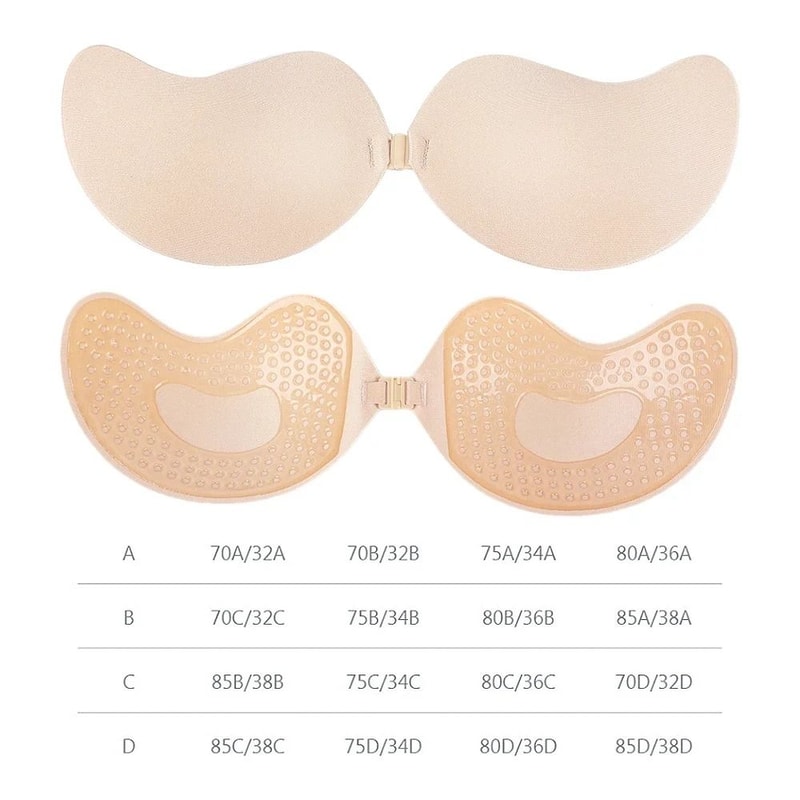 BareLift Invisible Strapless Bra Adhesive Push Up Support 6