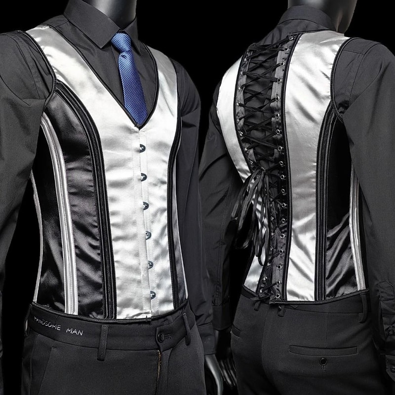 RegalFit Mens Waist Trainer Corset Slimming Vintage Waistcoat 11